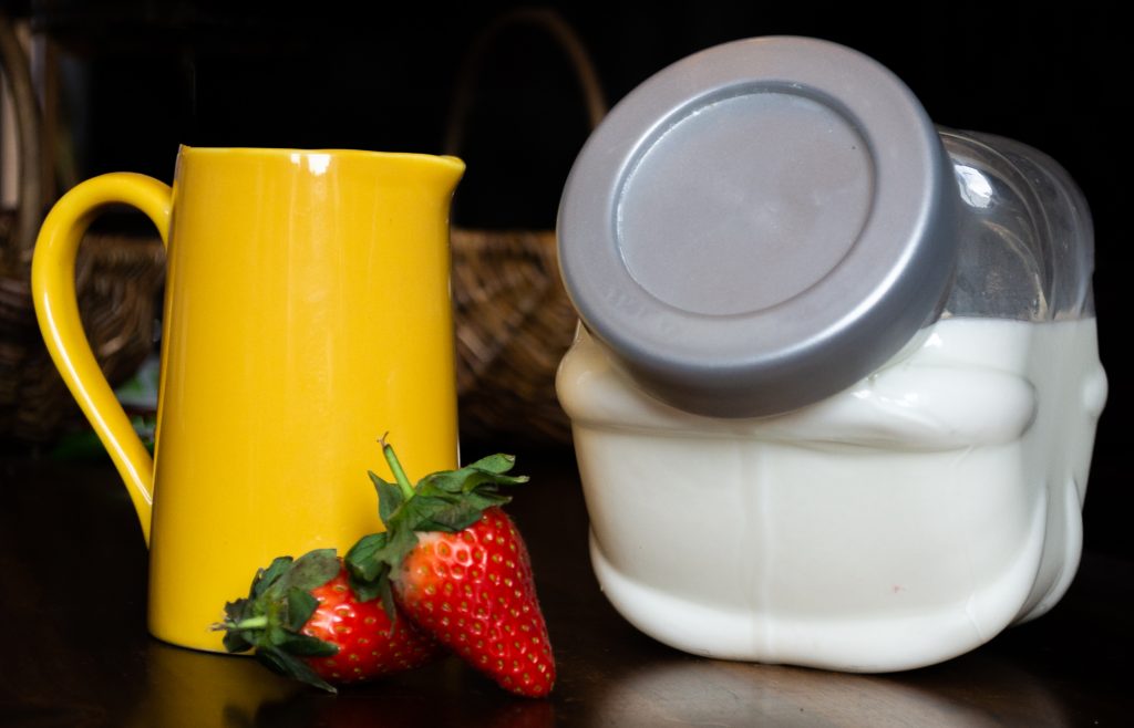 homemade buttermilk in a jar